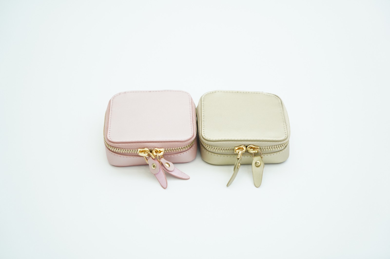 Leather Jewelry Box Portable Ring Box Minimalist Earrings Earrings Storage Box