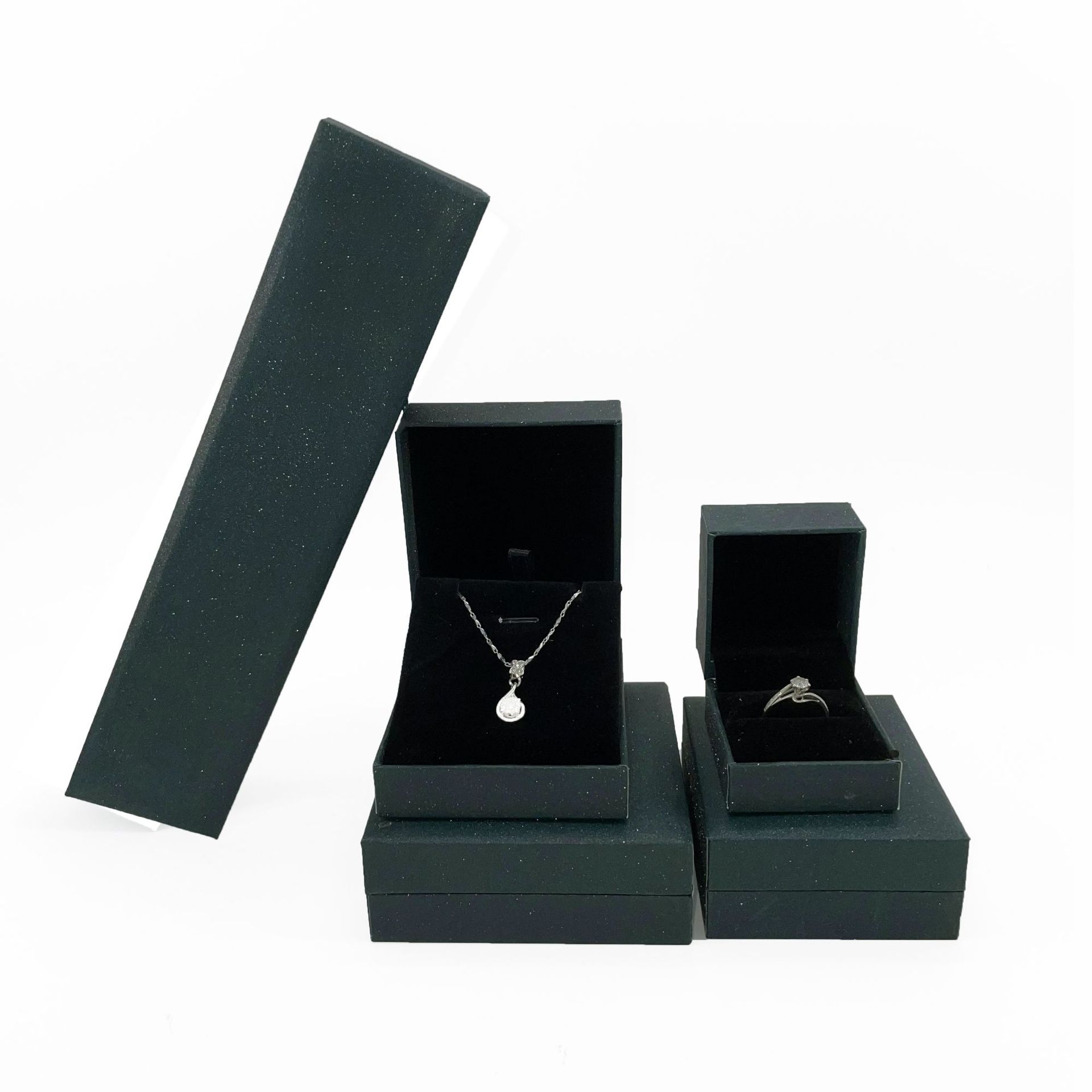 New Jewelry Packing Box Tik Tok Live Stream for Necklace Box Ring Box Earring Lifting Box Factory Direct Sales
