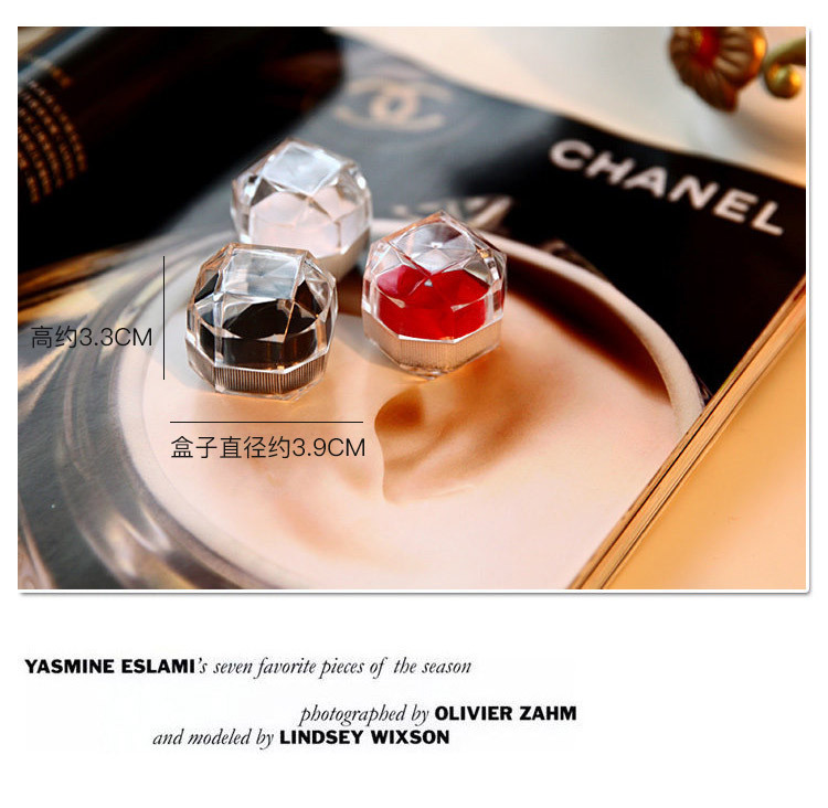 Transparent Crystal Princess Ring Box Vintage Acrylic Jewelry Box Earrings Jewelry Box Storage Box Gift Box for Women
