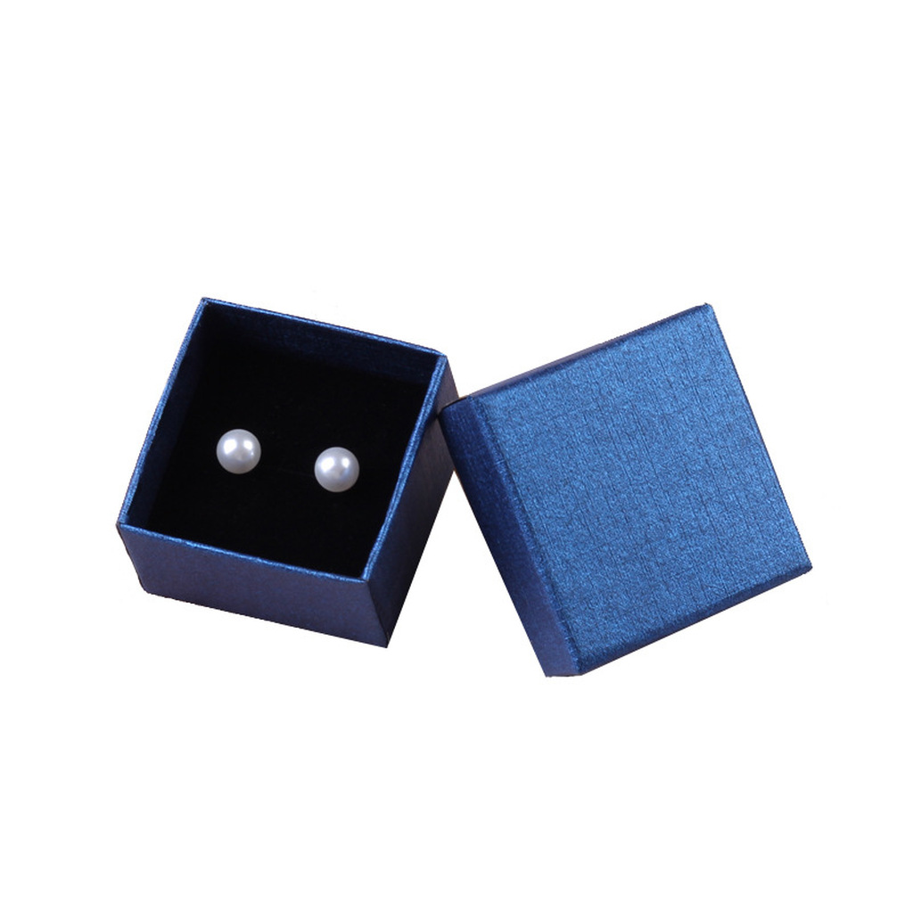 Factory Wholesale Ring Box Jewelry Box Pendant Necklace Lenny Pattern Jewelry Box Earrings Small Paper Box