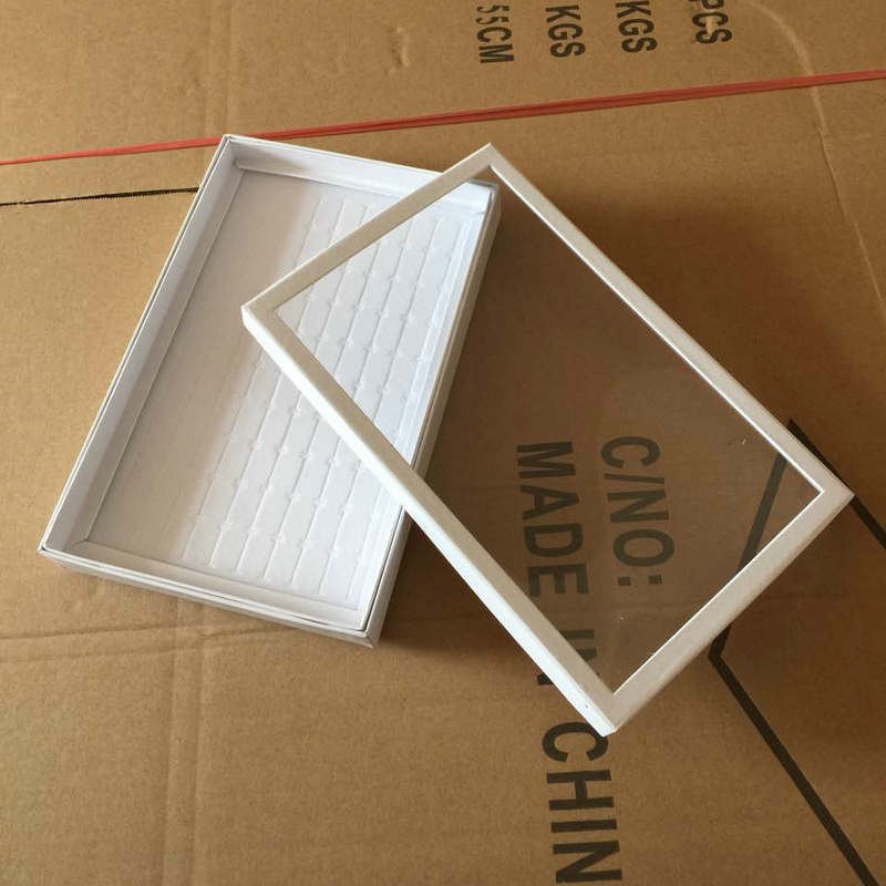 The manufacturer supply velvet ring tray 100 hole ring box necklace ring storage box pendant display props