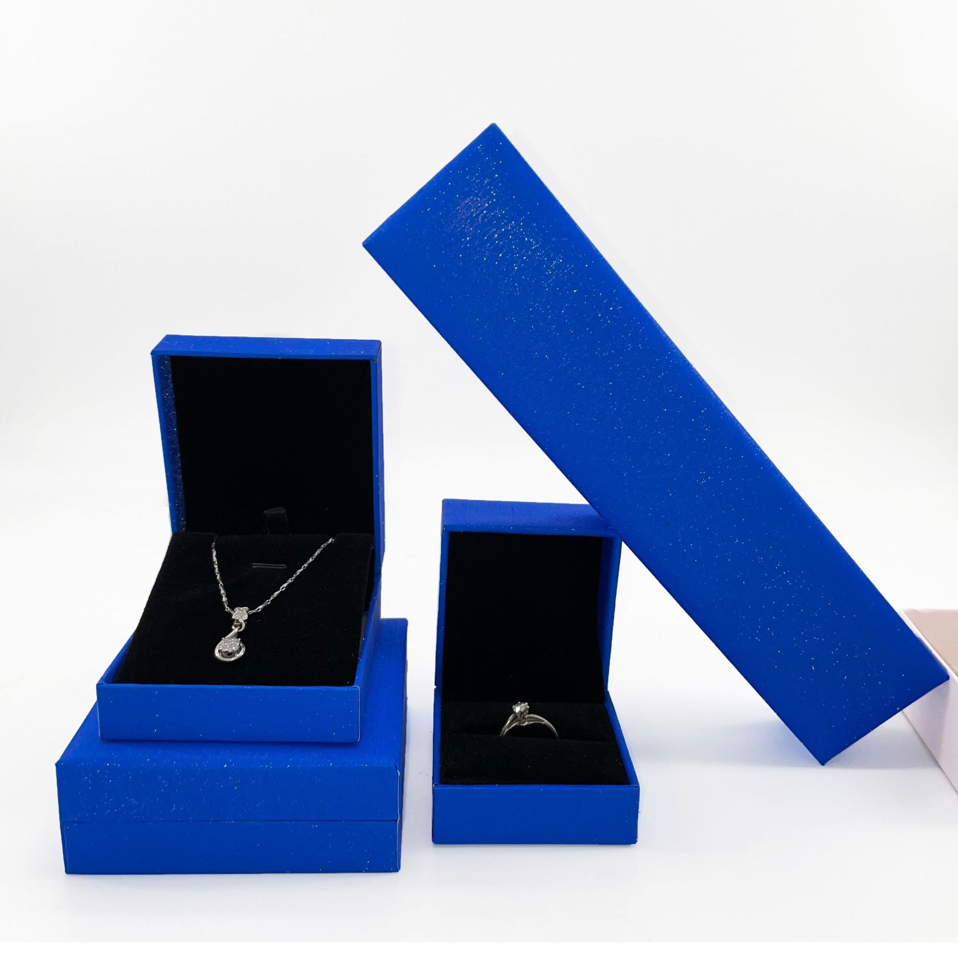 New Jewelry Packing Box Tik Tok Live Stream for Necklace Box Ring Box Earring Lifting Box Factory Direct Sales