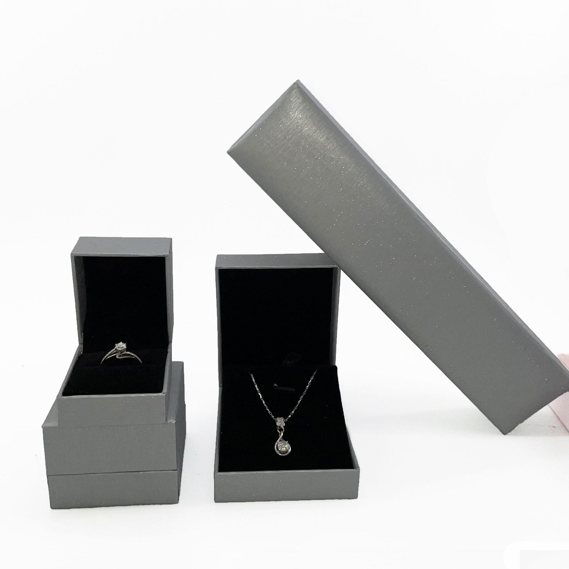 New Jewelry Packing Box Tik Tok Live Stream for Necklace Box Ring Box Earring Lifting Box Factory Direct Sales