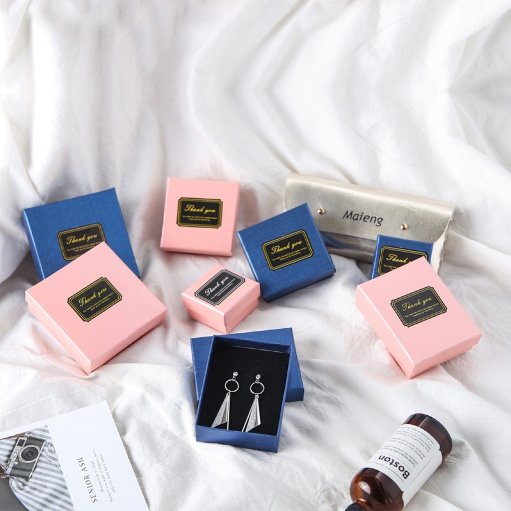 Wholesale Jewelry Box Ins Pink Blue Ring Box Stud Earrings Box Tiandigai Jewelry Box High-End Necklace Box Wholesale Jewelry Box Ins Pink Blue Ring Box Stud Earrings Box Tiandigai Jewelry Box High-End Necklace Box
