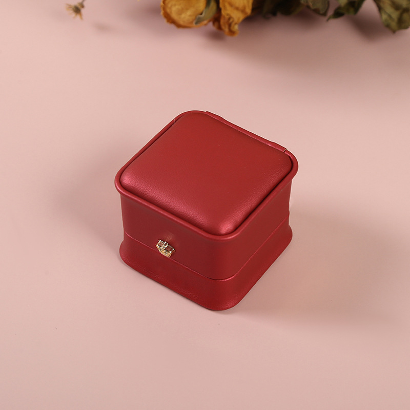 Spot Supply Convex Edge with Crown Diamond Wine Red Ring Box Pendant Box Bracelet Box Necklace Ear Stud Pearl Box Spot Supply Convex Edge with Crown Diamond Wine Red Ring Box Pendant Box Bracelet Box Necklace Ear Stud Pearl Box