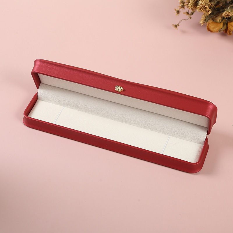 Spot Supply Convex Edge with Crown Diamond Wine Red Ring Box Pendant Box Bracelet Box Necklace Ear Stud Pearl Box Spot Supply Convex Edge with Crown Diamond Wine Red Ring Box Pendant Box Bracelet Box Necklace Ear Stud Pearl Box