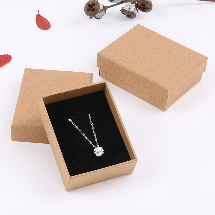 Retro Kraft Paper Jewelry Box Tiandigai Multi-Function Packing Box Watch Necklace Box Ring Box Wholesale Customization Retro Kraft Paper Jewelry Box Tiandigai Multi-Function Packing Box Watch Necklace Box Ring Box Wholesale Customization