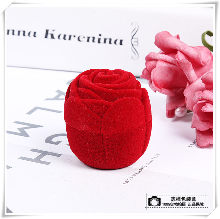 Red rose ring box valentine's day gift personality creative ring box proposal ring box