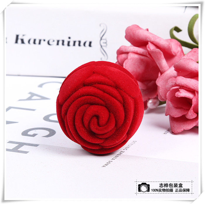 Red rose ring box valentine's day gift personality creative ring box proposal ring box