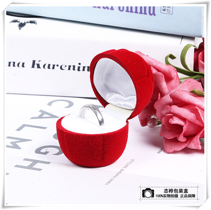 Red rose ring box valentine's day gift personality creative ring box proposal ring box