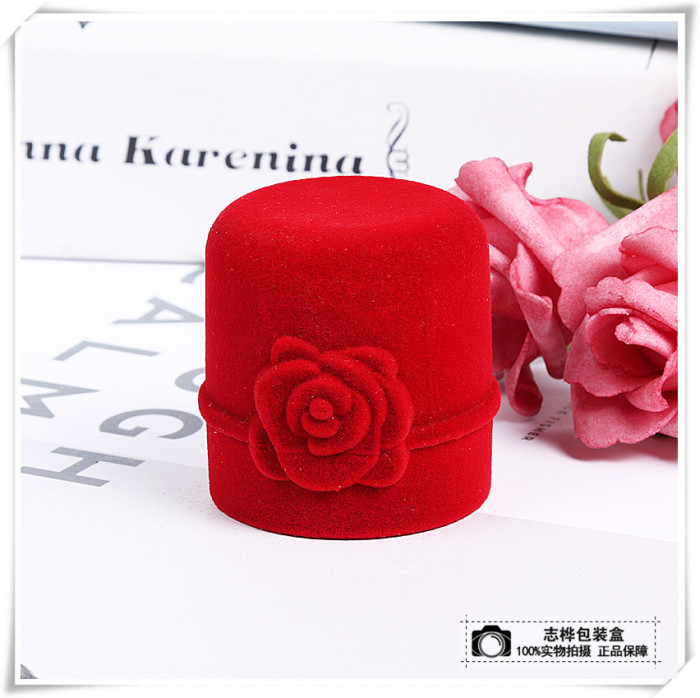 Red rose ring box valentine's day gift personality creative jewelry box proposal wedding ring box
