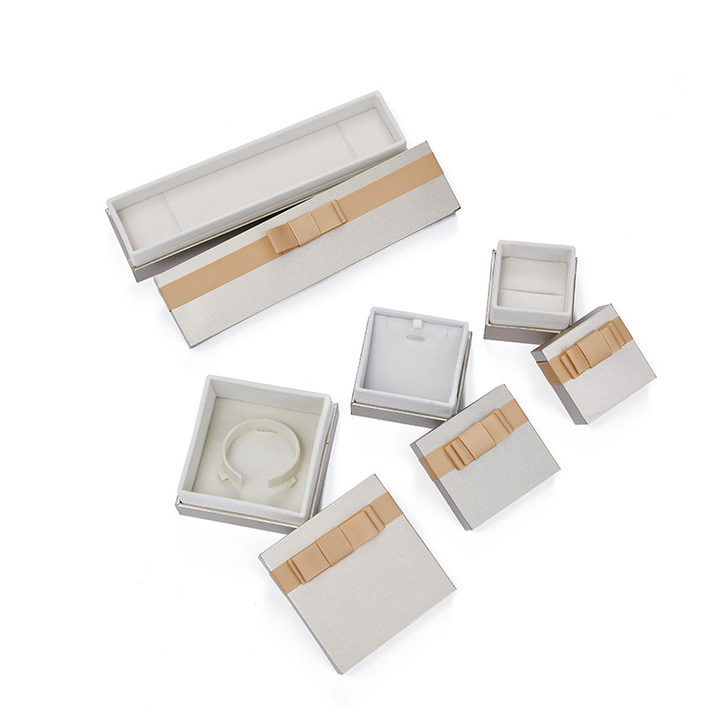 Factory Direct Sales High-End Jewelry Box Jewelry Box Ring Box Necklace Pendant Box Bracelet Box Gift Box Set