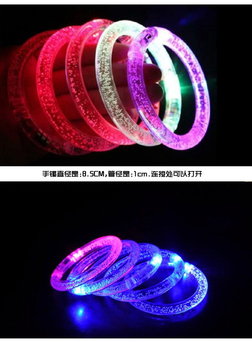 Factory Direct Sales Acrylic Colorful Light LED Luminous Hand Ring Bubble Bracelet Promotional Gifts Scan Code Gift Factory Direct Sales Acrylic Colorful Light LED Luminous Hand Ring Bubble Bracelet Promotional Gifts Scan Code Gift