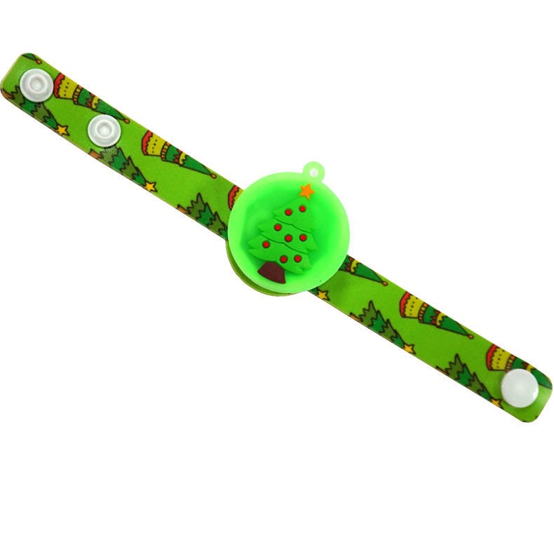 Hot Sale Christmas Halloween Luminous Bracelet PVC with Light Bracelet