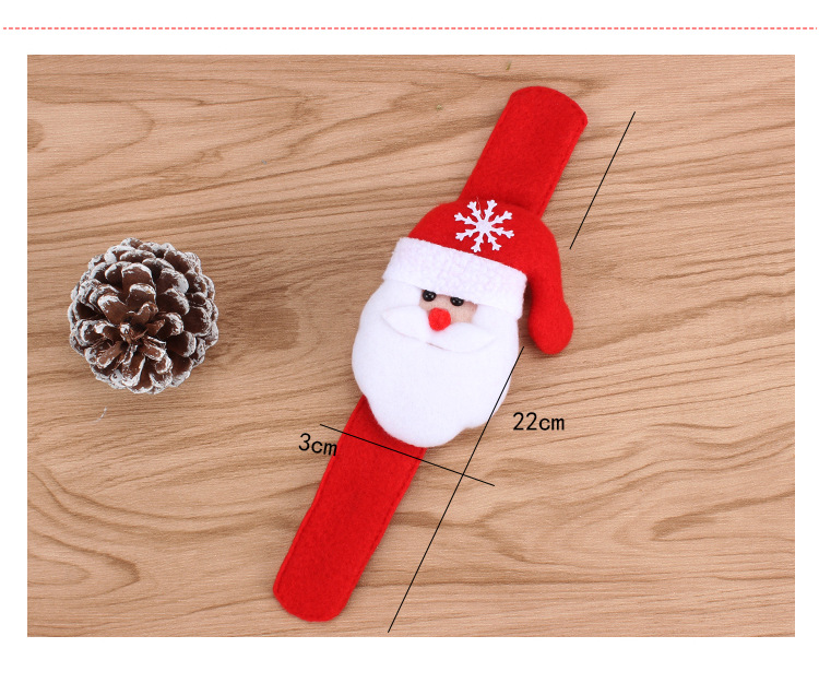 Christmas Gift Luminous Patting Watch LED Flash Slap Bracelet Bracelet Santa Claus Wrist Strap Children's Toys Christmas Gift Luminous Patting Watch LED Flash Slap Bracelet Bracelet Santa Claus Wrist Strap Children's Toys