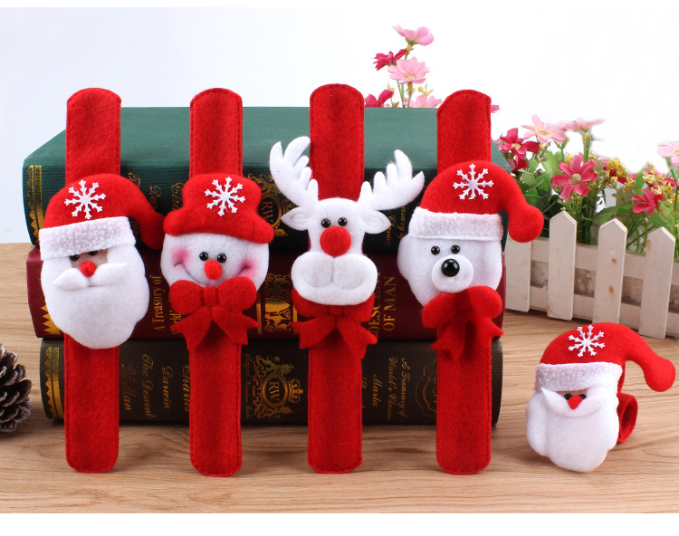 Christmas Gift Luminous Patting Watch LED Flash Slap Bracelet Bracelet Santa Claus Wrist Strap Children's Toys Christmas Gift Luminous Patting Watch LED Flash Slap Bracelet Bracelet Santa Claus Wrist Strap Children's Toys