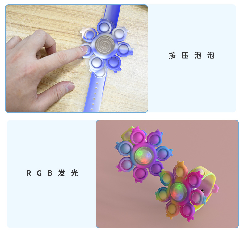 Decompression Bubble Bracelet Rotating Gyro Bracelet Press Rotating Colorful Luminous Rotating Bracelet Mouse Killer Pioneer Bracelet Decompression Bubble Bracelet Rotating Gyro Bracelet Press Rotating Colorful Luminous Rotating Bracelet Mouse Killer Pioneer Bracelet