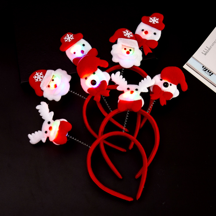 Christmas Luminous Clap Ring Christmas Gift Bracelet Necklace Ring Children&#039;s Toy Flash Christmas Tree Wholesale