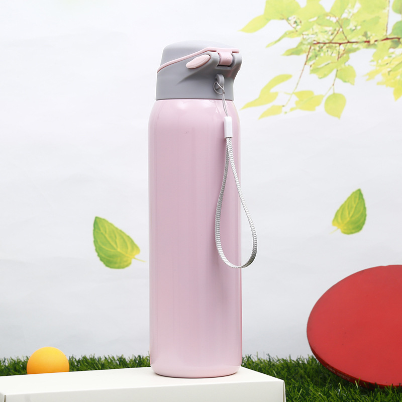 The New fashion creative sports cup 304 stainless steel straw insulation cup is suing portable car water cup custom The New fashion creative sports cup 304 stainless steel straw insulation cup is suing portable car water cup custom