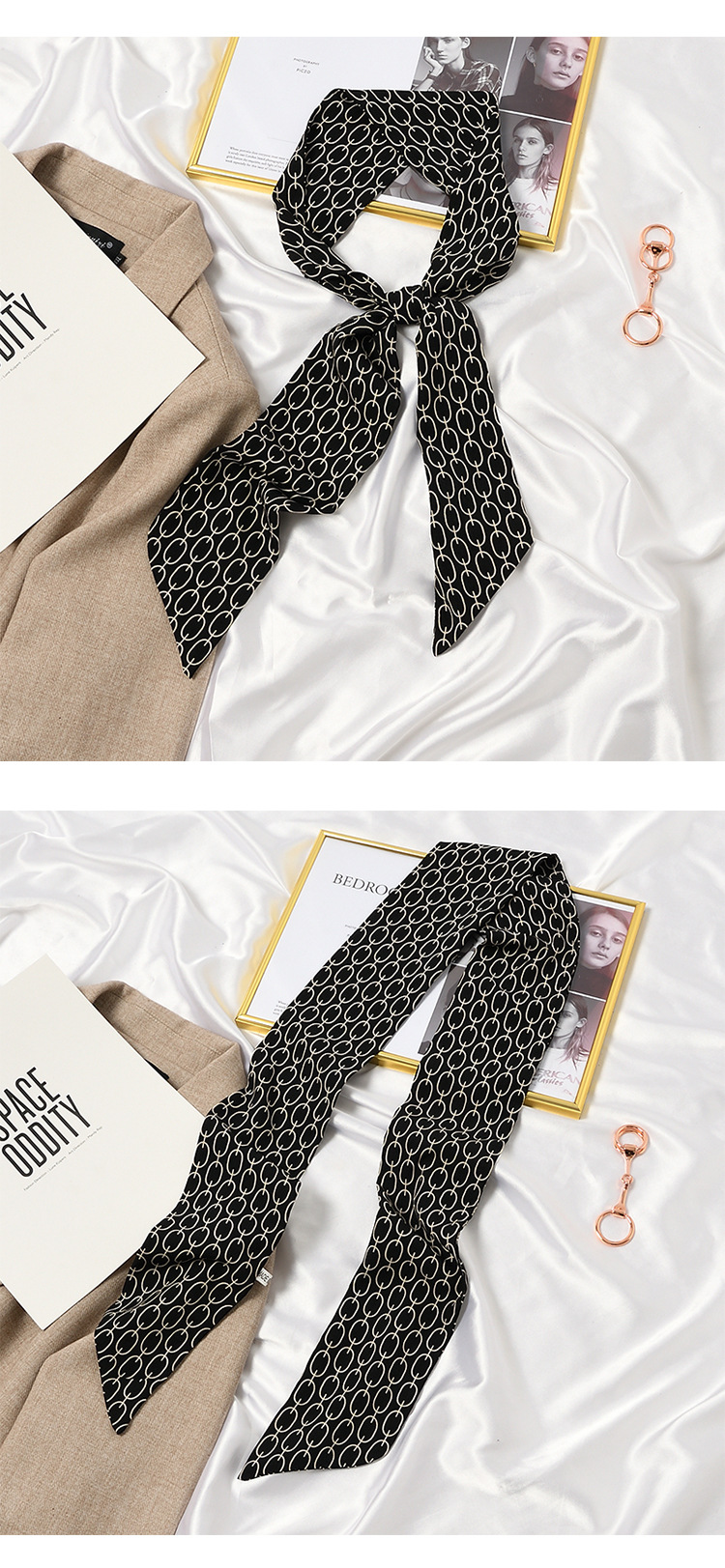 Spring and Autumn New Headband Hair Band Korean Style Thin Long Narrow Scarf Women's Scarf Small Scarf Belt Arm Bag Ribbon Ribbon Ribbon Spring and Autumn New Headband Hair Band Korean Style Thin Long Narrow Scarf Women's Scarf Small Scarf Belt Arm Bag Ribbon Ribbon Ribbon