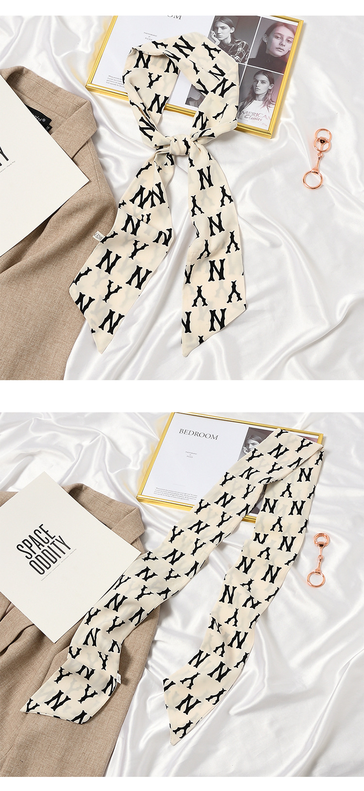 Spring and Autumn New Headband Hair Band Korean Style Thin Long Narrow Scarf Women's Scarf Small Scarf Belt Arm Bag Ribbon Ribbon Ribbon Spring and Autumn New Headband Hair Band Korean Style Thin Long Narrow Scarf Women's Scarf Small Scarf Belt Arm Bag Ribbon Ribbon Ribbon