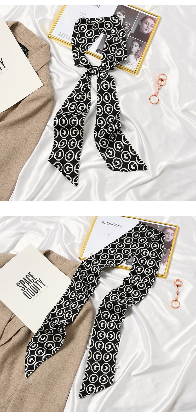 Spring and Autumn New Headband Hair Band Korean Style Thin Long Narrow Scarf Women's Scarf Small Scarf Belt Arm Bag Ribbon Ribbon Ribbon Spring and Autumn New Headband Hair Band Korean Style Thin Long Narrow Scarf Women's Scarf Small Scarf Belt Arm Bag Ribbon Ribbon Ribbon