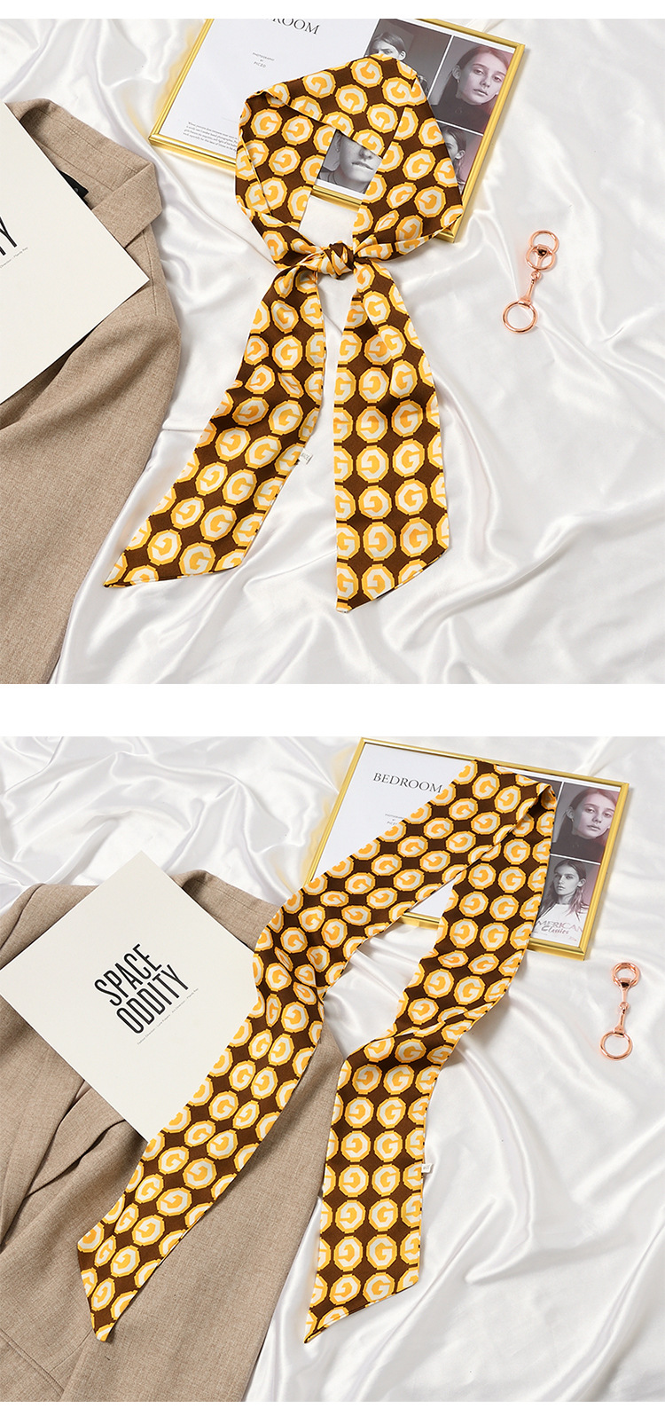 Spring and Autumn New Headband Hair Band Korean Style Thin Long Narrow Scarf Women's Scarf Small Scarf Belt Arm Bag Ribbon Ribbon Ribbon Spring and Autumn New Headband Hair Band Korean Style Thin Long Narrow Scarf Women's Scarf Small Scarf Belt Arm Bag Ribbon Ribbon Ribbon