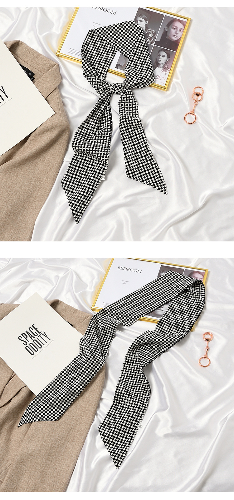 Spring and Autumn New Headband Hair Band Korean Style Thin Long Narrow Scarf Women's Scarf Small Scarf Belt Arm Bag Ribbon Ribbon Ribbon Spring and Autumn New Headband Hair Band Korean Style Thin Long Narrow Scarf Women's Scarf Small Scarf Belt Arm Bag Ribbon Ribbon Ribbon