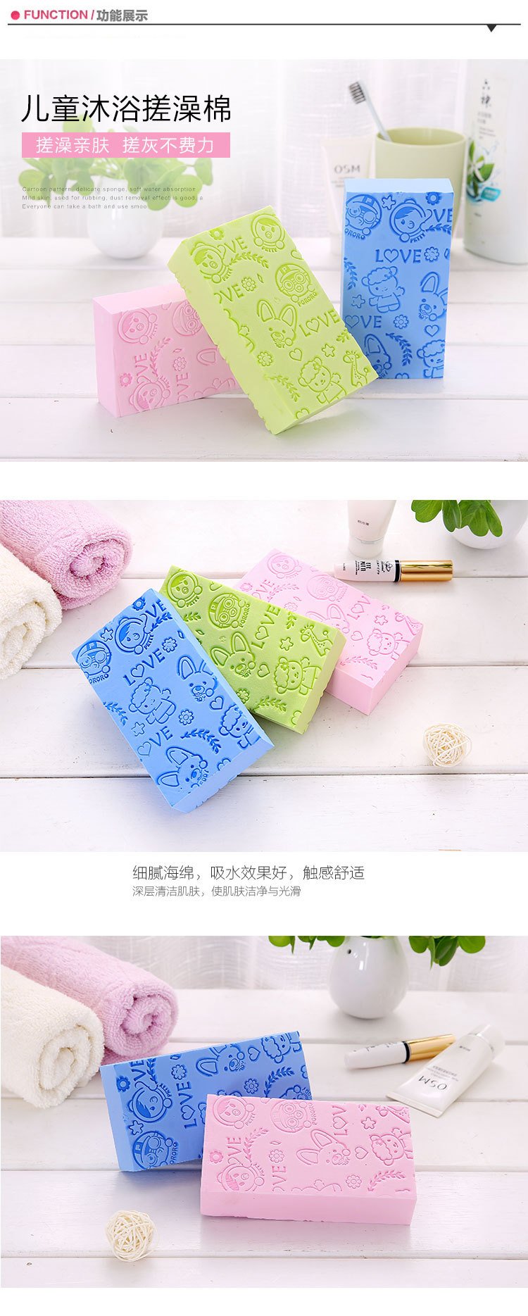 Bath Gadget Bath Towel Female Strong Back Rubbing Rubbing Mud Ash Decontamination Children Male Baby Baby Bath Sponge Bath Sponge