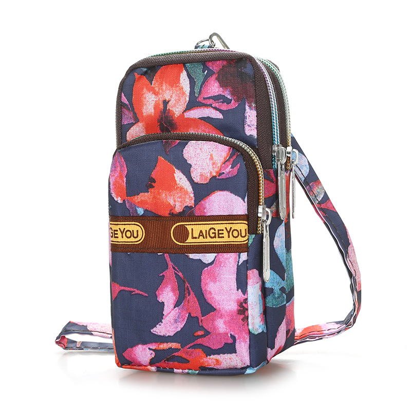 Multi-Layer Wrist Messenger Bag Mobile Phone Bag Zipper Bag Shoulder Bag Mini Coin Purse Sports Running Bag Arm Bag