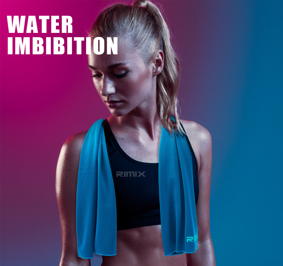 RIMIX Ice Sports Towel Cooling Cold Sense Sports Towel Ice-Cold Towel Sweat-Wiping Fitness Sweat-Absorbing Towel Portable Frozen Towels