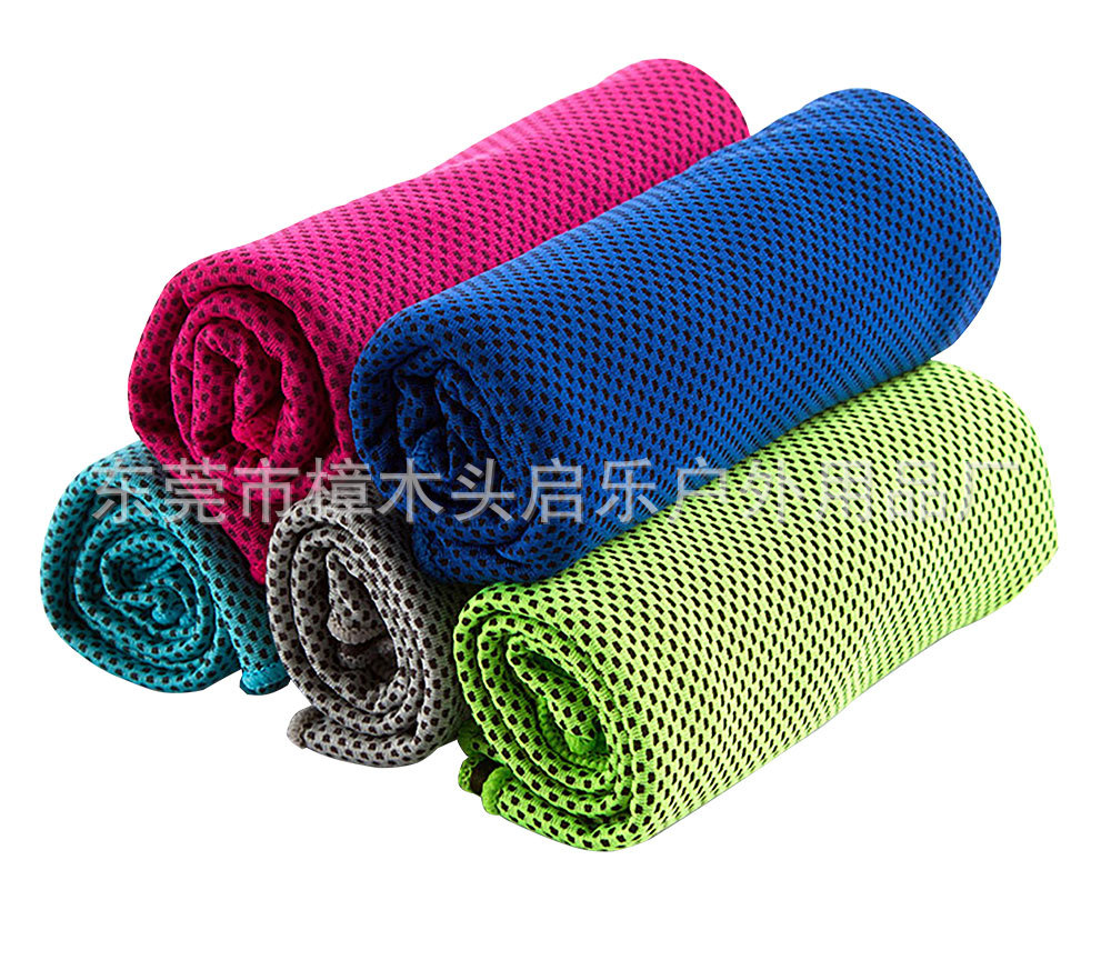 Factory Customized Cold Feeling Towel Quick-Drying Gym Running Basketball Hip Hop Sweat Absorbing Sports Handkerchief Cold Feeling Towel
