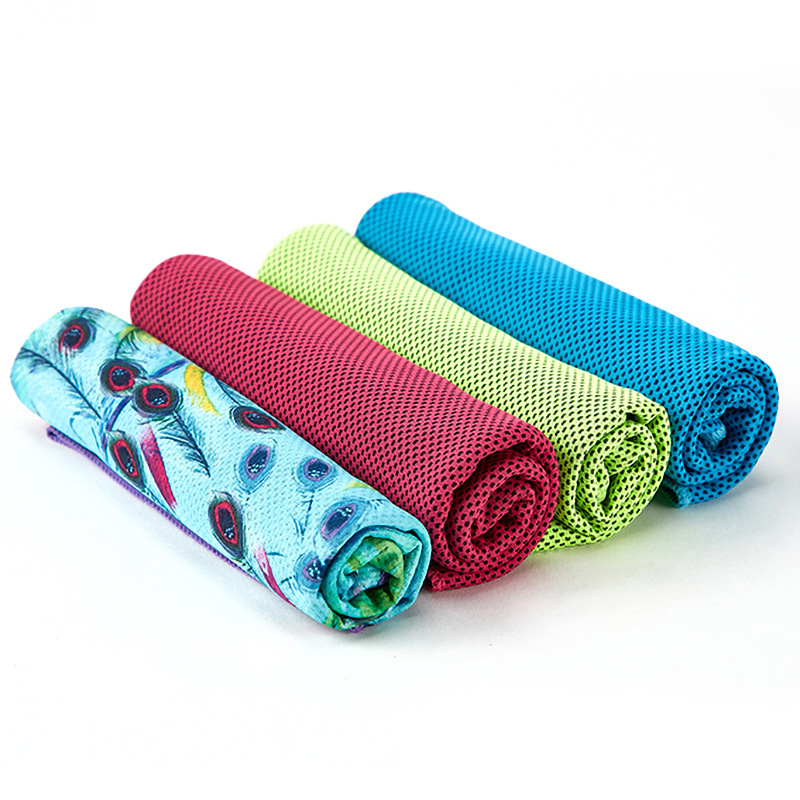 Factory Customized Cold Feeling Towel Quick-Drying Gym Running Basketball Hip Hop Sweat Absorbing Sports Handkerchief Cold Feeling Towel