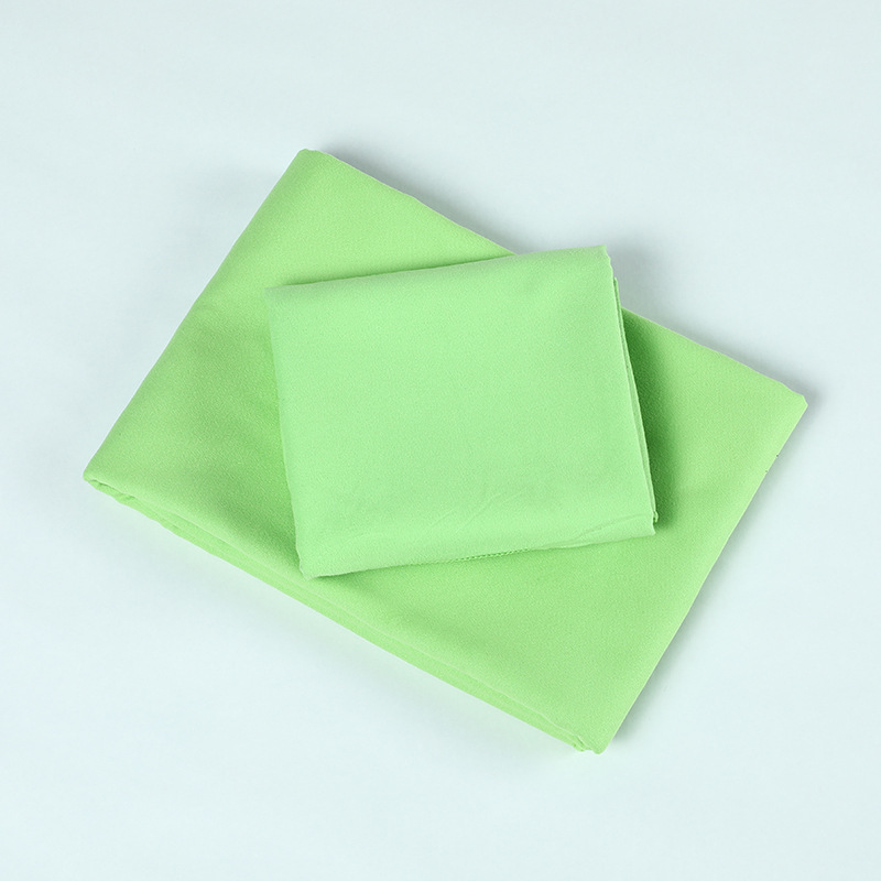 Supply Double-Sided Velvet Quick-Drying Outdoor Sports Towel Cold Feeling Microfiber Sweat Absorbent Solid Color Gym Handkerchief