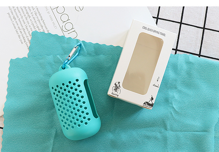 Factory Direct Sales Silicone Quick-Drying Towel Creative Microfiber Cold Sense Sports Towel Portable Cold Feeling Cold Towel Factory Direct Sales Silicone Quick-Drying Towel Creative Microfiber Cold Sense Sports Towel Portable Cold Feeling Cold Towel