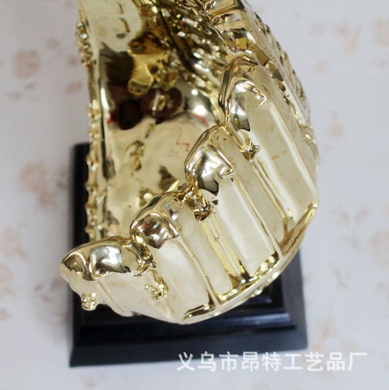 Resin Crafts Electroplating Baseball Gloves Home Decorations Creative Sports Trophy Gift Customization