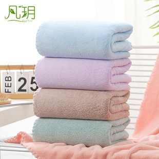 Bath Towel Wholesale Coral Fleece Color Stripes Bath Towel 70*140 Soft Absorbent Thickening Big Towel Gift Beach Towel Customization Bath Towel Wholesale Coral Fleece Color Stripes Bath Towel 70*140 Soft Absorbent Thickening Big Towel Gift Beach Towel Customization