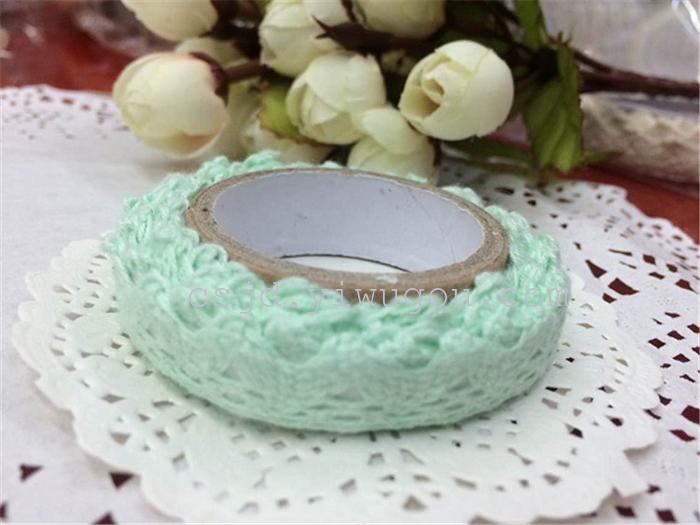 Japan and South Korea stationery monochrome cotton lace tape 1.5 cm *1.8 m lace tape Japan and South Korea stationery monochrome cotton lace tape 1.5 cm *1.8 m lace tape