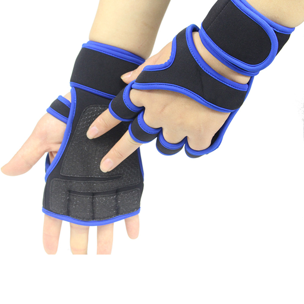 Non-Slip Half-Finger Riding Gloves Breathable Equipment Dumbbell Horizontal Bar Fitness Weightlifting Gloves Sports Fitness Gloves