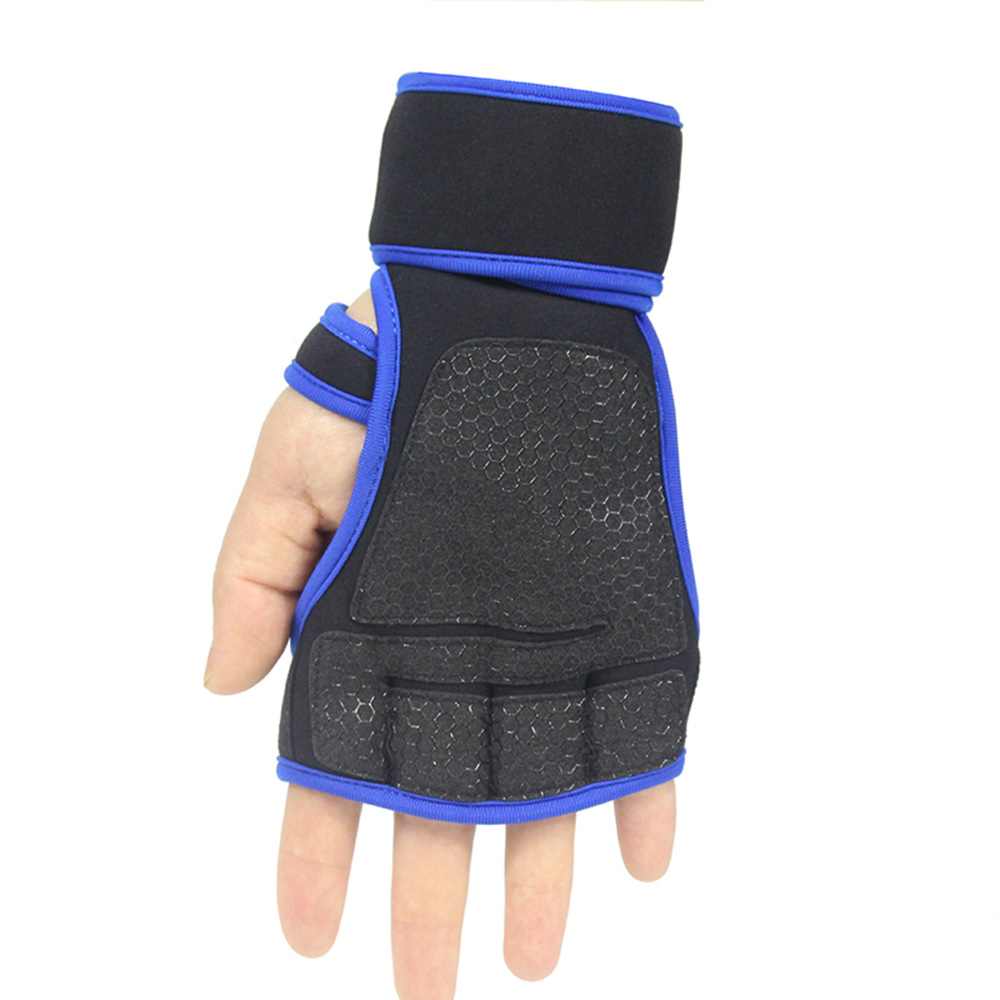 Non-Slip Half-Finger Riding Gloves Breathable Equipment Dumbbell Horizontal Bar Fitness Weightlifting Gloves Sports Fitness Gloves