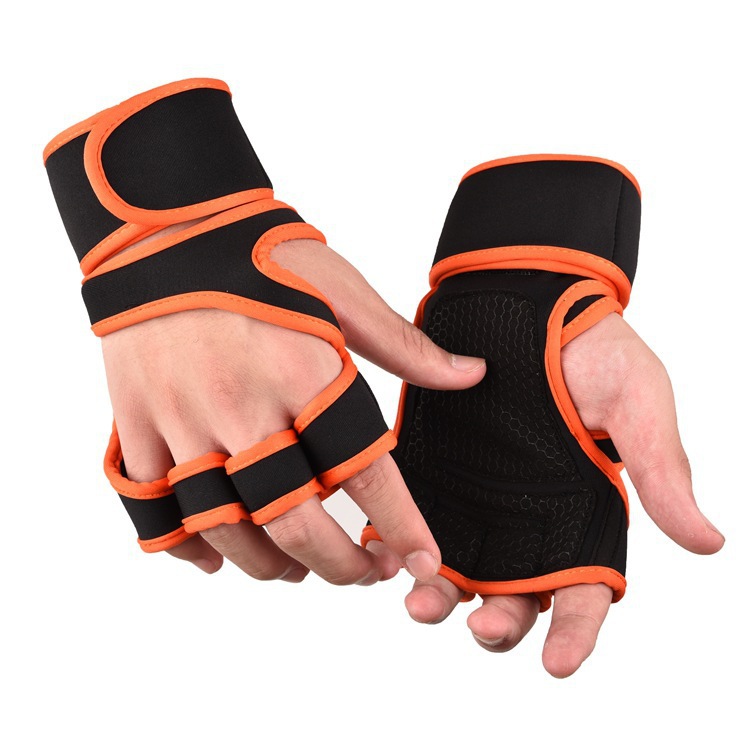 Non-Slip Half-Finger Riding Gloves Breathable Equipment Dumbbell Horizontal Bar Fitness Weightlifting Gloves Sports Fitness Gloves