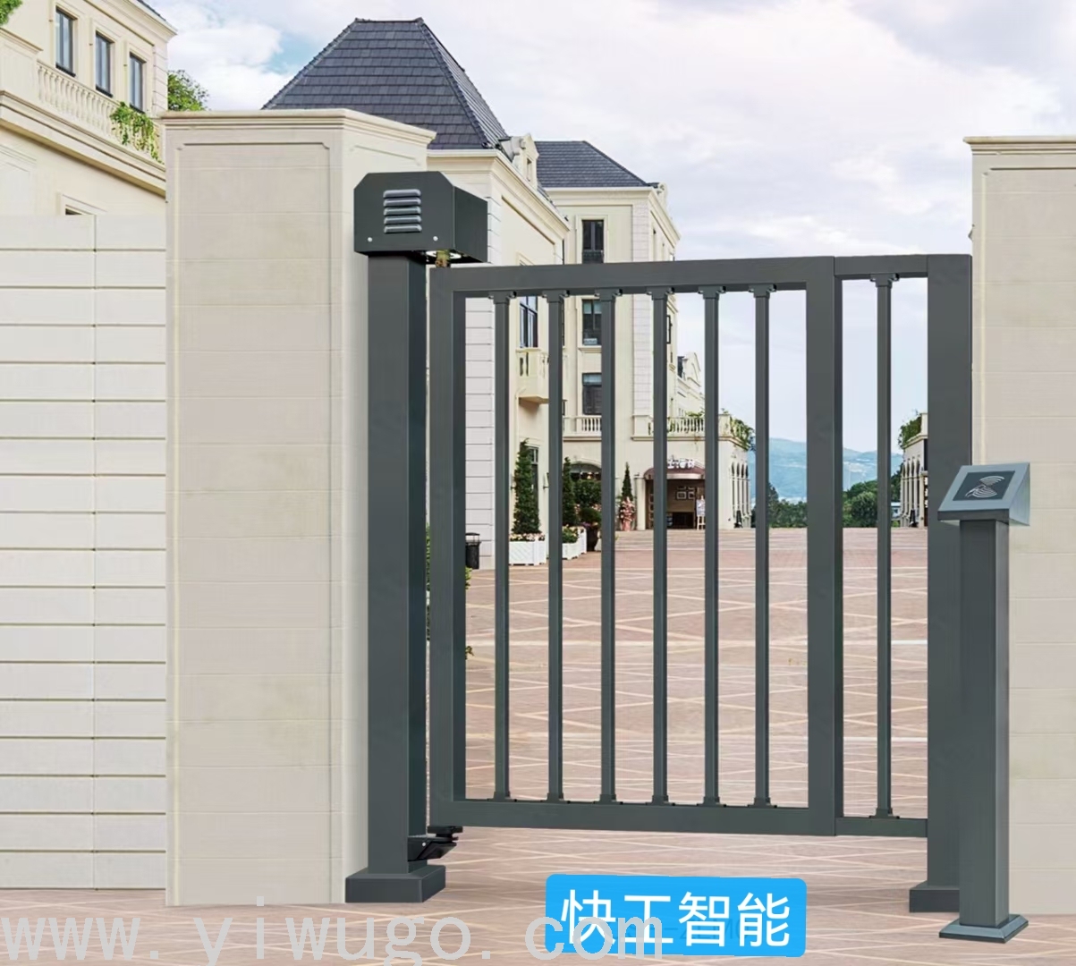 Fence Gate Intelligent Face Recognition Automatic Door Sliding Gate All-in-One Card Management System Access Control