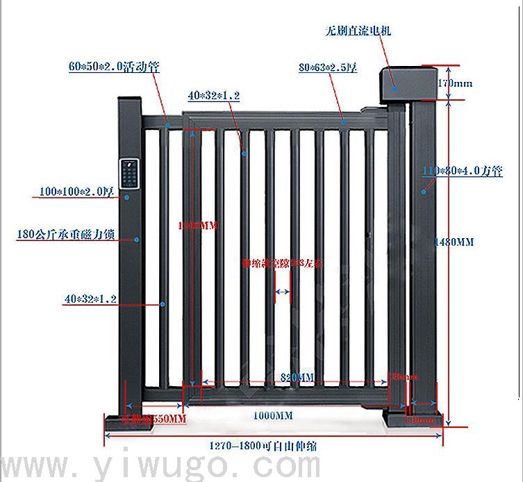 Fence Gate Intelligent Face Recognition Automatic Door Sliding Gate All-in-One Card Management System Access Control Fence Gate Intelligent Face Recognition Automatic Door Sliding Gate All-in-One Card Management System Access Control