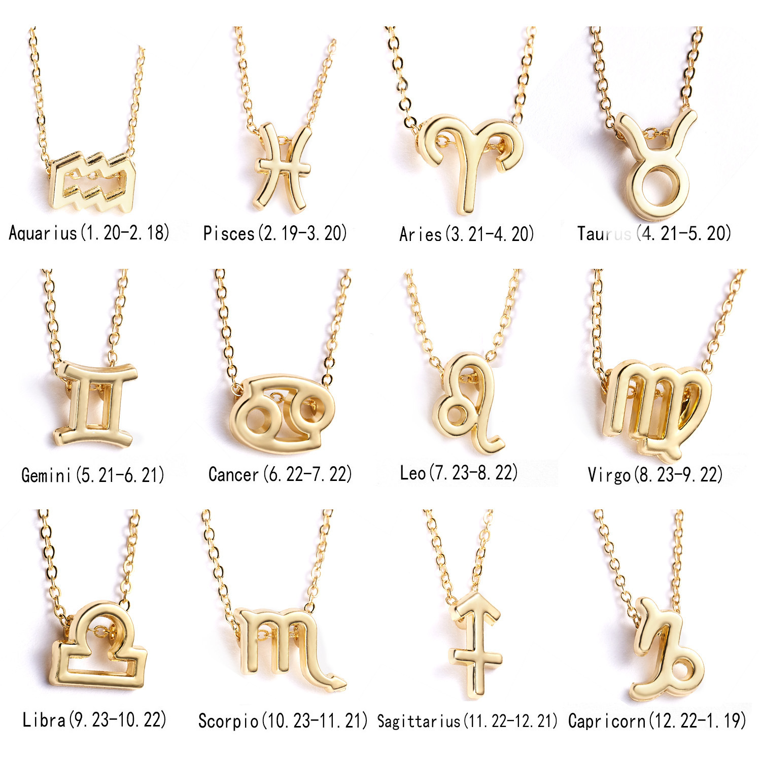 European and American Wish Amazon Hot 12 Twelve Constellations Necklace Ins Spot Constellation Pendant Card Choker European and American Wish Amazon Hot 12 Twelve Constellations Necklace Ins Spot Constellation Pendant Card Choker