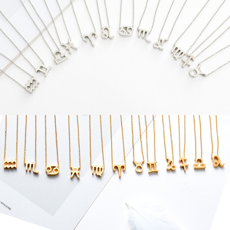 European and American Wish Amazon Hot 12 Twelve Constellations Necklace Ins Spot Constellation Pendant Card Choker European and American Wish Amazon Hot 12 Twelve Constellations Necklace Ins Spot Constellation Pendant Card Choker