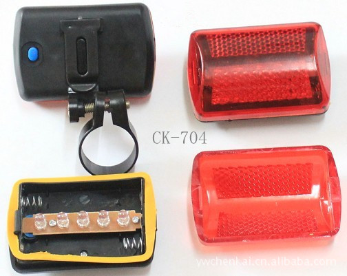 Riding bicycle outdoor accessories, equipment warning lights, colorful Mini mountain bicycle taillight
