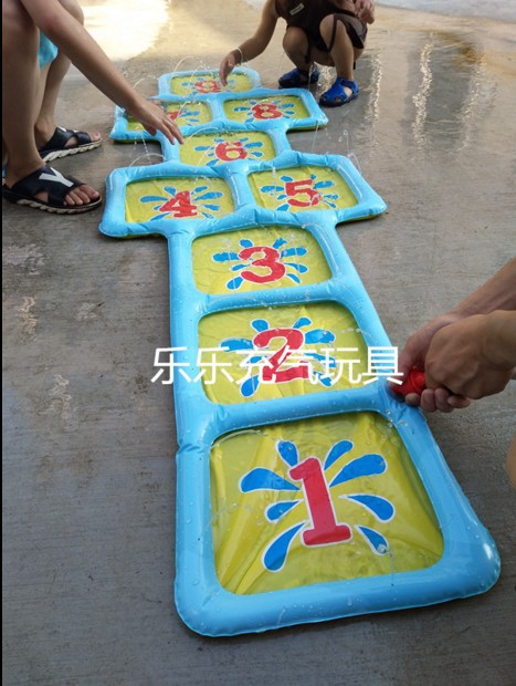 Inflatable Digital Water Spray Mat Summer Children&#039;s Outdoor Water Ball Water Spray Beach Lawn Play Game Water Spray Mat