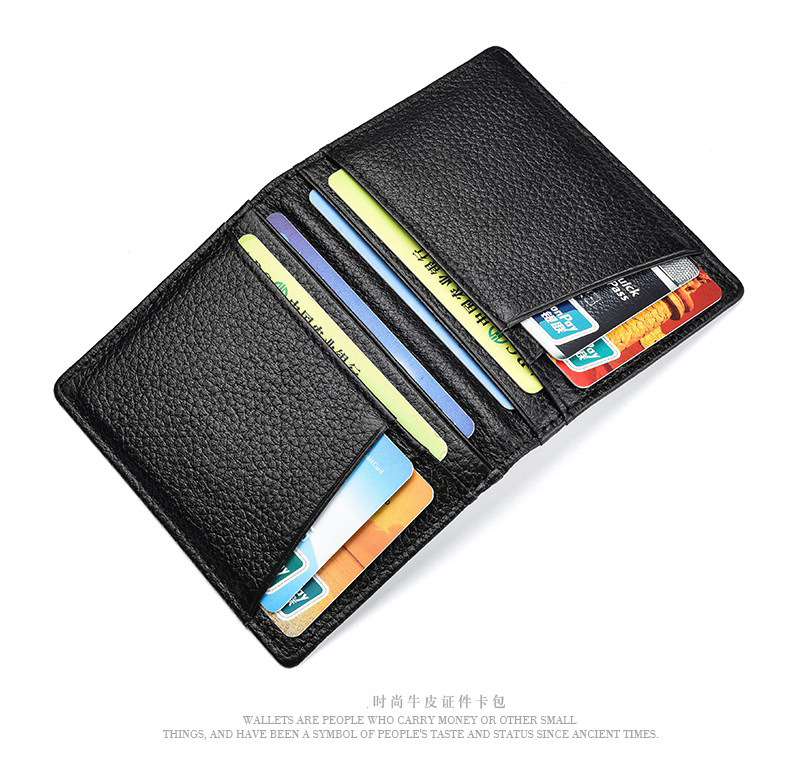 Card Holder First Layer Cowhide UltraThin Card Holder Fixed AntiScan RFID Bag Multiple Card Slots Certificate Holder Card Holder First Layer Cowhide UltraThin Card Holder Fixed AntiScan RFID Bag Multiple Card Slots Certificate Holder