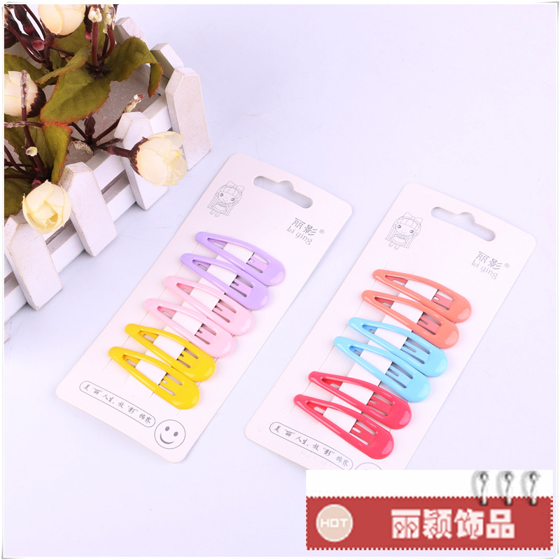 The Korean version of the black card word folder edge clip clip top hair accessories chuck Korean bangs