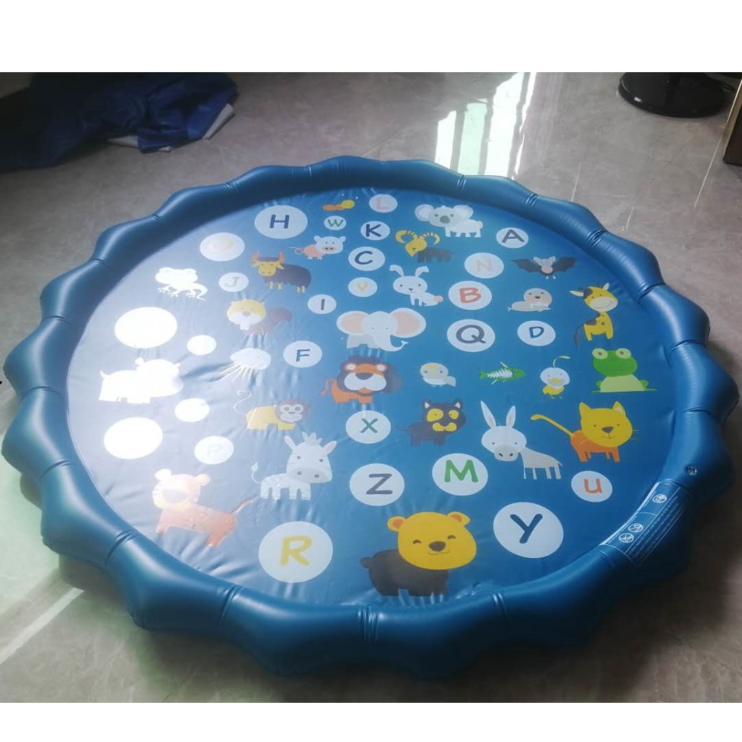 Amazon hot-selling PVC sprinkler mat summer lawn beach water toys manufacturers spot